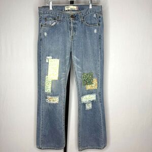 Levi's Slouch Bootcut Patchwork Jeans size 9